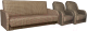 Комплект мягкой мебели Асмана Дачник-1 (скиф коричневый) - 