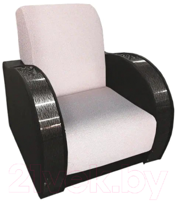 Кресло мягкое Асмана Антуан-1 (подлокотники кожзам коричневый/астра 10)