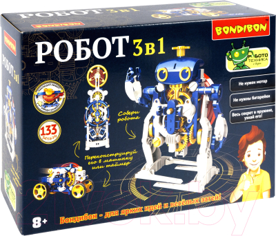 Научная игра Bondibon Робототехника 3 в 1 / ВВ5190