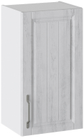Шкаф навесной для кухни ТриЯ Прованс В_72-40_1ДР (белый глянец/санторини светлый) - 