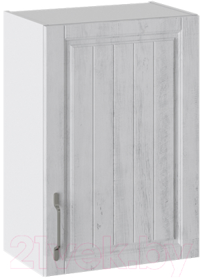 Шкаф навесной для кухни ТриЯ Прованс В_72-50_1ДР (белый глянец/санторини светлый)