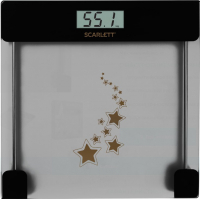 Напольные весы электронные Scarlett SC-BS33E108  (золотые звезды) - 