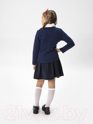 Кофта детская Amarobaby Pure Love School / AB-OD21-PLS1902/20-140 (синий, р. 140)