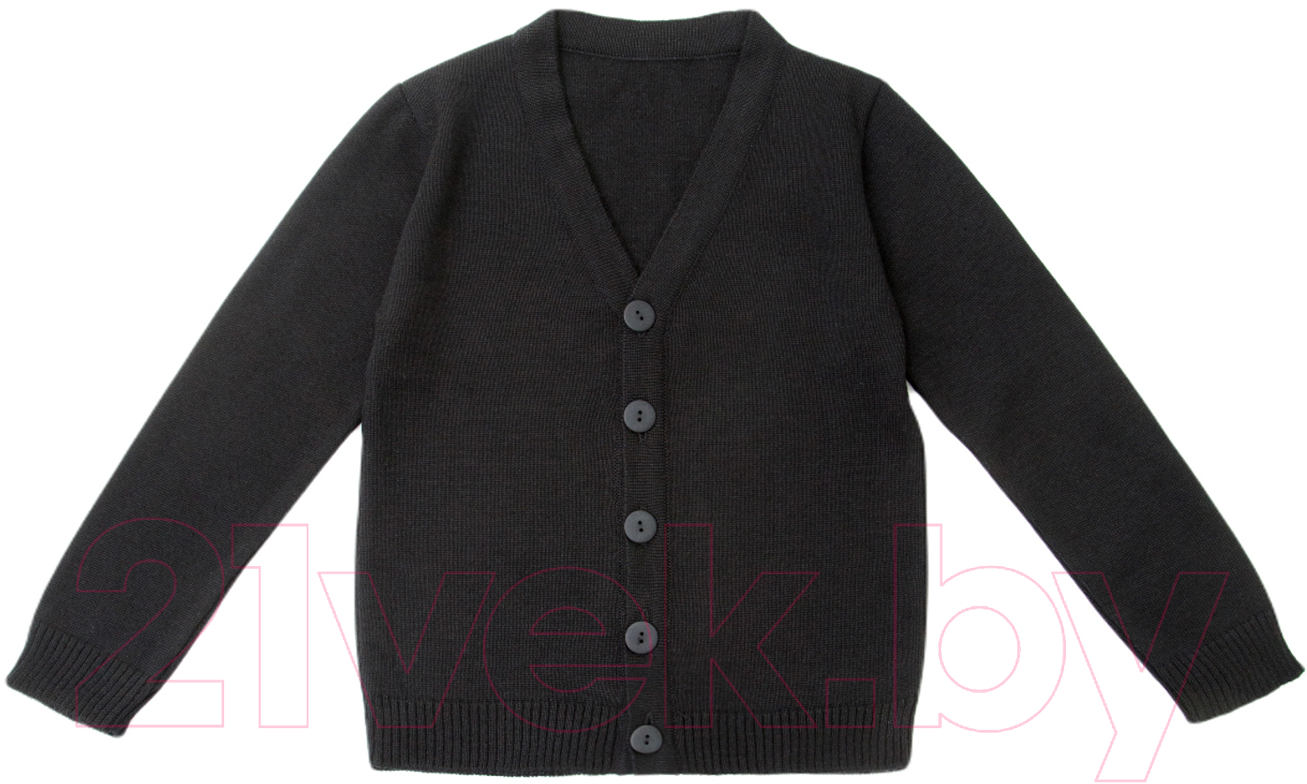 Кардиган детский Amarobaby Pure Love School / AB-OD21-PLS1901/09-128 (черный, р. 128)