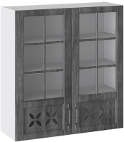 

Шкаф навесной для кухни, Прованс со стеклом В_96-90_2ДРДс