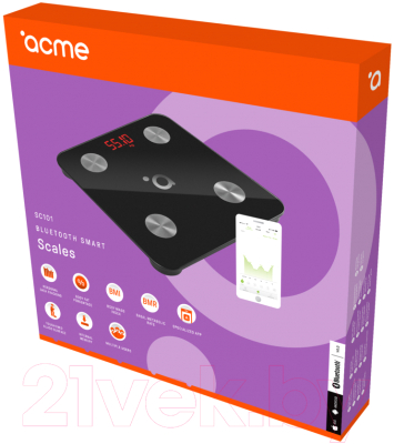 Напольные весы электронные Acme SC101 (черный)