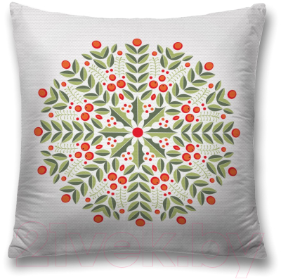 

Наволочка декоративная JoyArty, Снегирь с подарками / sl_78635