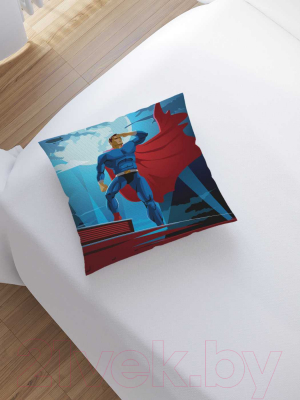 Наволочка декоративная JoyArty Супермен в прожекторах / sl_23742