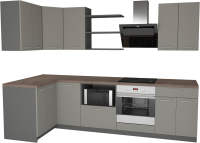 

Готовая кухня Primebeli, Агата Стандарт 1.2x2.2 левая + шкаф под духовку