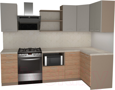 

Готовая кухня Primebeli, Агата Стандарт 1.2x2.0 правая