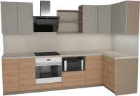 

Готовая кухня Primebeli, Агата Стандарт 1.2x2.4 правая + шкаф под духовку