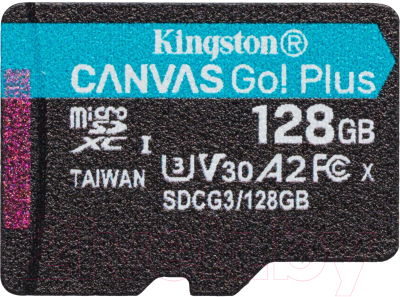 Карта памяти Kingston Canvas Go Plus MicroSDHC 128GB (SDCG3/128GBSP)