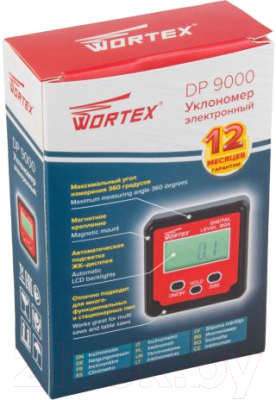 Уклономер цифровой Wortex DP 9000 (323008)