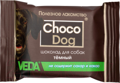 Лакомство для собак Veda Choco Dog Шоколад темный (15г)