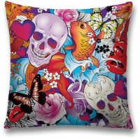 

Наволочка декоративная JoyArty, Коллаж с черепами / sl_2940