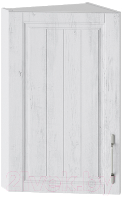 Шкаф навесной для кухни ТриЯ Прованс ВТ_72-40(45)_1ДР (белый глянец/санторини светлый)