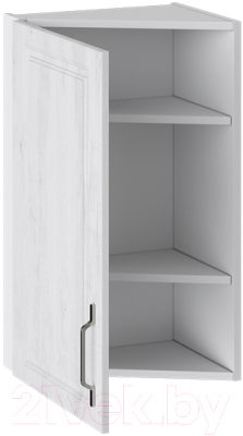 Шкаф навесной для кухни ТриЯ Прованс ВТ_72-40(45)_1ДР (белый глянец/санторини светлый)