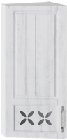 Шкаф навесной для кухни ТриЯ Прованс левый ВТ_96-40(45)_1ДРД(L) (белый глянец/санторини светлый) - 