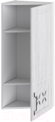 Шкаф навесной для кухни ТриЯ Прованс правый ВТ_96-40(45)_1ДРД(R) (белый глянец/санторини светлый)