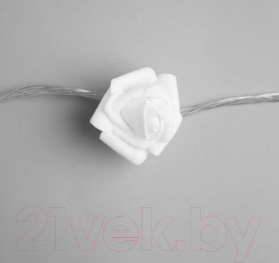Светодиодная гирлянда Luazon Розы белые 3612367 (теплый белый)