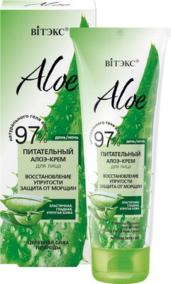 

Крем для лица, Aloe 97% Восстановление упругости Защита от морщин