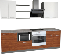 

Готовая кухня Primebeli, Агата Стандарт 2.0 + шкаф под духовку