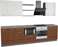 

Готовая кухня Primebeli, Агата Стандарт 2.2 + шкаф под духовку