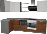 

Готовая кухня Primebeli, Агата Стандарт 1.2x2.2 левая + шкаф под духовку