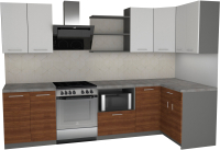 

Готовая кухня Primebeli, Агата Стандарт 1.2x2.4 правая