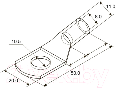 Наконечник для кабеля Rexant ТМЛ 25–10–8 / 07-5315