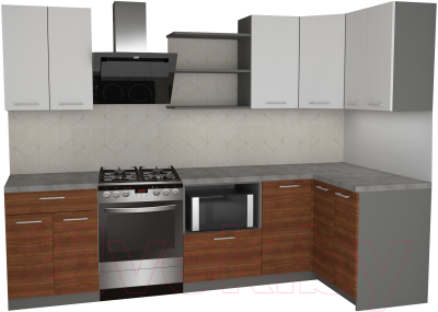 

Готовая кухня Primebeli, Агата Стандарт 1.2x2.2 правая
