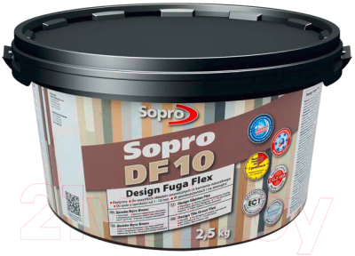 Фуга Sopro DF 10 №1082 (2.5кг, натуральный серый)