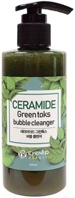 Пенка для умывания Eyenlip Ceramide Green Toks Bubble Cleanser (200мл)