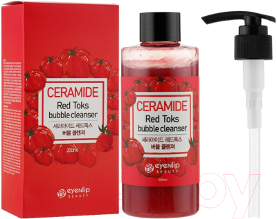 Пенка для умывания Eyenlip Ceramide Red Toks Bubble Cleanser (200мл)