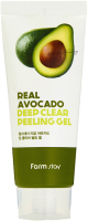 Пилинг для лица FarmStay Real Avocado Deep Clear Peeling Gel (100мл) - 