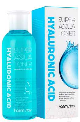 Тонер для лица FarmStay Hyaluronic Acid Super Aqua Toner (200мл)