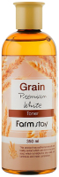 Тонер для лица FarmStay Grain Premium White Toner (350мл) - 