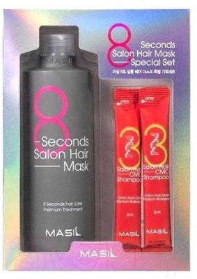 Набор косметики для волос Masil 8seconds Salon Hair Mask Set (350мл+2x8мл)