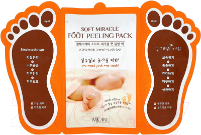 Носки для педикюра Mijin Cosmetics Foot Peeling Pack (2x15мл)