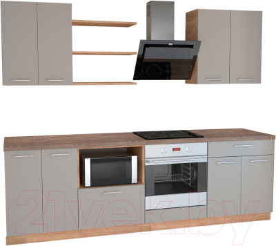 

Готовая кухня Primebeli, Агата Стандарт 2.0 + шкаф под духовку