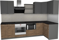 

Готовая кухня Primebeli, Агата стандарт 1.2x2.4 правая + шкаф под духовку