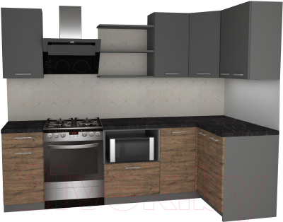 

Готовая кухня Primebeli, Агата Стандарт 1.2x2.0 правая