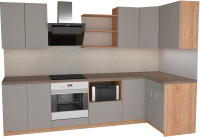 

Готовая кухня Primebeli, Агата Стандарт 1.2x2.4 правая + шкаф под духовку