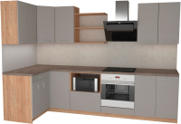 

Готовая кухня Primebeli, Агата Стандарт 1.2x2.4 левая + шкаф под духовку