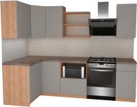 

Готовая кухня Primebeli, Агата Стандарт 1.2x2.0 левая