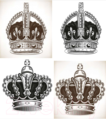 Наволочка декоративная JoyArty Царская корона / sl_27957