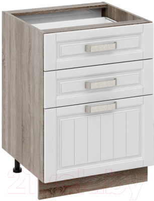 

Шкаф-стол кухонный ТриЯ, Прованс Н3я_72-60_3Я