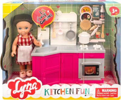 Аксессуар для кукольного домика Qunxing Toys Сати на кухне / 4601