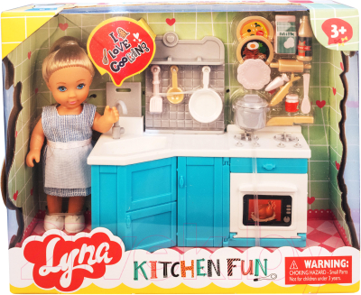 Аксессуар для кукольного домика Qunxing Toys Сати на кухне / 4601