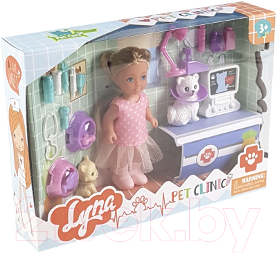 Кукла с аксессуарами Qunxing Toys Эмили в ветклинике / 4613